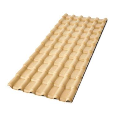 Imagem de Telha de PVC Colonial Plan P3010022 2,42m X 88cm 6 Ondas Marfim Afort