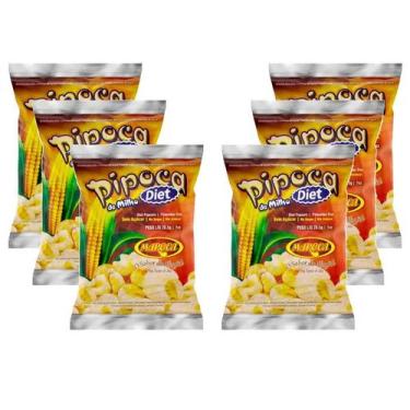 Imagem de Pipoca de Canjica de Milho Diet Maroca contendo 6 unidades de 28,5g ca