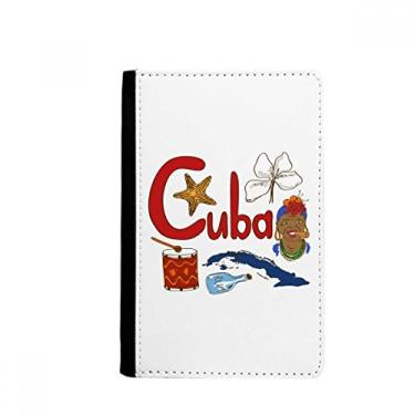 Imagem de Porta-passaporte com estampa de marco nacional de Cuba, porta-cartões Notecase Burse