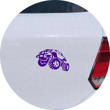 Imagem de Adesivo de Carro Monster Truck - Cor Roxo - Melhor Adesivo, Roxo