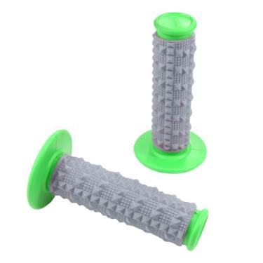 Imagem de Alça de guidão de motocicleta Fat Bar Grip para 22 mm 28 mm kx65 kx85 kx125 kx250 kx250f kx450f KLX125 Dirt Pit Mini Scooter Bike (verde)