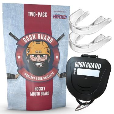 Imagem de GAME ON Goon Guard Hockey Mouth Guard Strapless - Protetor Bucal De Hóquei Para Adultos E Aparelhos Ortodônticos: 2X A Absorção De Impacto, Feito Nos Eua, Estojo Incluído (Transparente E Transparent