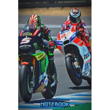 Imagem de Notebook : Johann Zarco Writing Notebook Gift For Men Women Teens 100 College Ruled Pages Thankgiving Notebook #774