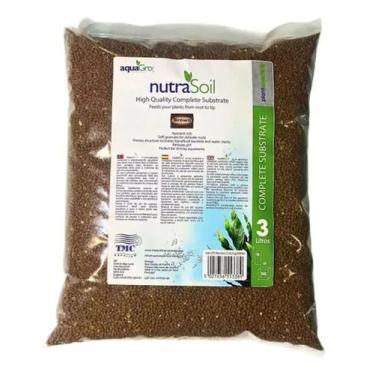 Imagem de Substrato Fértil P/ Aquário Plantado Nutrasoil Brown 3l Tmc