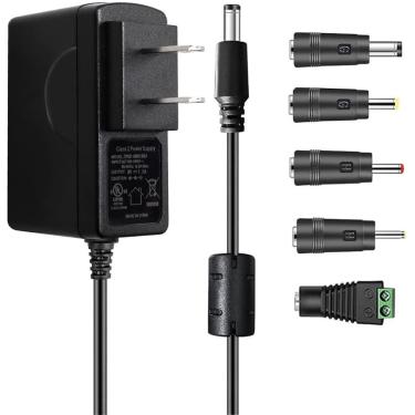 Imagem de Adaptador ac 9V 1.5A Fonte de alimentação de comutação, carregador de transformador de parede positivo de 13,5W para Arduino uno R3, Schwinn Bike A10,