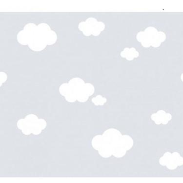 Imagem de Papel De Parede Treboli Cinza Nuvens 5873 - Rolo 10m X 0,53m