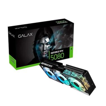 Imagem de Placa de Vídeo GALAX GeForce RTX 5080, 16GB GDDR7, 1-Click OC, Sistema de Resfriamento Triplo, Ray Tracing