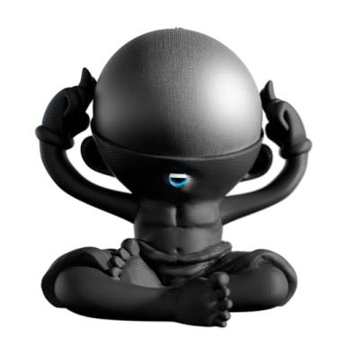 Imagem de Splin Suporte Base De Mesa compatível com Alexa Smart Speaker Echo Dot 5- Modelo Guru Dot (preto)