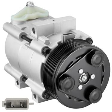 Imagem de BDFHYK Compressor A/C de ar condicionado com embreagem compatível com Ford F-150, Expedition, E-150 Econoline, E-250 E-350 Econoline, E-350 Super Duty, compatível com Lincoln Navigator, 4.6L 5.4L 6.8L