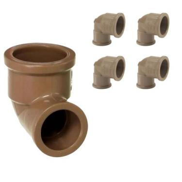 Imagem de Conjunto 5 Joelho 90 graus Redução 25x20mm Krona 433