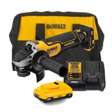 Imagem de Lixadeira Esmerilhadeira Bateria 4ah 20v Dcg413 Dewalt Bolsa