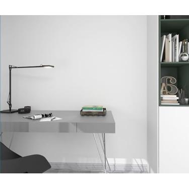 Imagem de Papel de parede de PVC autocolante de cor pura autocolante de parede impermeável papel de parede quente para quarto sala de estar escritório restaurante fundo de parede floco de neve branco 40 * 300