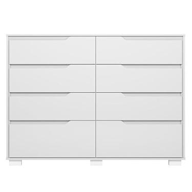 Imagem de Cômoda 8 Gavetas com Pés Georgia Moval