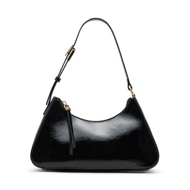 Imagem de Anne Klein Bolsa de ombro feminina East West, preta