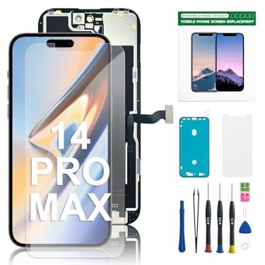 Imagem de Tela de substituição para iPhone 14 Pro Max HD 15.5 cm LCD e digitalizador 3D Touch com ferramentas de reparo, fita impermeável, protetor de tela e True Tone para A2894, A2651, A2893, A2896, A2895