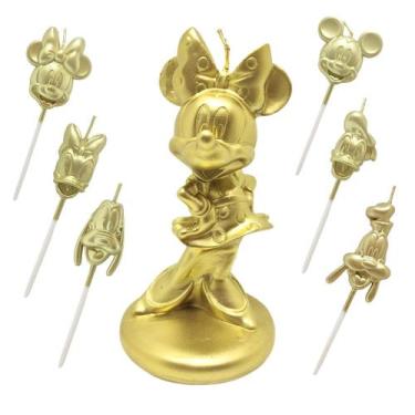 Imagem de Kit Festas Dourada Bolo Aniversario 3D Turma Da Minnie Mouse - Silver 