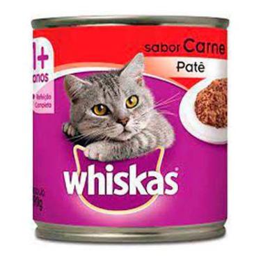 Imagem de Ração Úmida WHISKAS LT Patê Gatos Adul CARNE 290 G, Carne, 290g