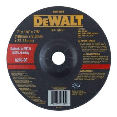 Imagem de Disco De Desbaste 180x6.4x22mm Aço Dewalt Dw44580