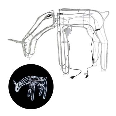 Imagem de Rena Mangueira de Led Cor Branco frio Com Movimentos 127V