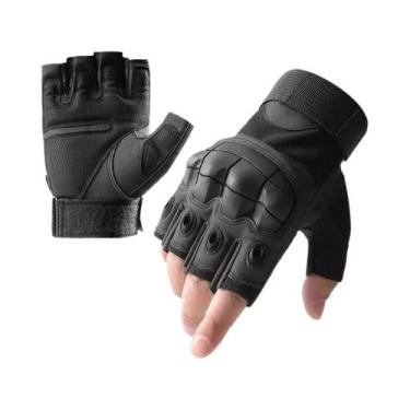 Imagem de Luvas Táticas De Verão Masculinas E Femininas, Meio Dedo, Palma Reforç