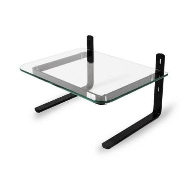 Imagem de Suporte Monitor Ergonômico Office Aço Vidro Temperado NR17 3 Alturas p