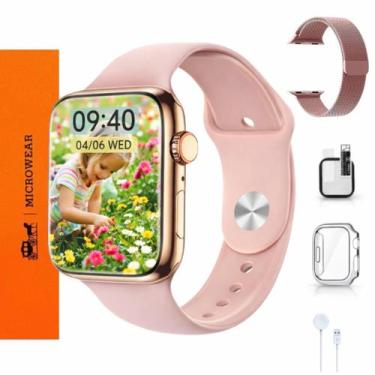 Imagem de Kit Relógio Inteligente Smartwatch W59 Mini Pro Microwear 41mm Feminin