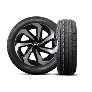Imagem de Kit Jogo Calota Preto Hyundai Hb20 Hb20s 2020 2021 Aro 13 193 - ELITTE