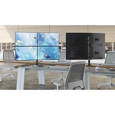 Imagem de Suporte de Mesa para 4 Monitores OCTOO, Preto