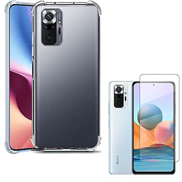 Imagem de Kit Capinha e Película de Vidro para Xiaomi Redmi Note 10 4G Note 10 Pro Note 10 5G (Note 10 Pro)