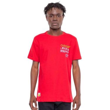 Imagem de Camiseta Masculina Onbongo Beach Vermelha D692A