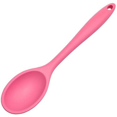 Imagem de Chef Craft Colher de silicone premium, 28 cm, rosa