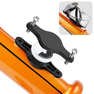 Imagem de DLENP Para suporte de bicicleta AirTag, suporte oculto para rastreador GPS de bicicleta, capa antifurto para etiquetas de ar, para suporte de etiqueta de ar, capa protetora à prova d'água para