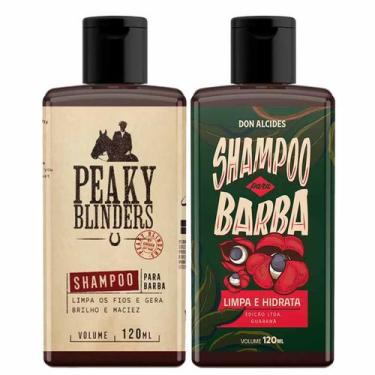 Imagem de Kit 2x Shampoo Barba Peaky Blinders e Guraná Don Alcides