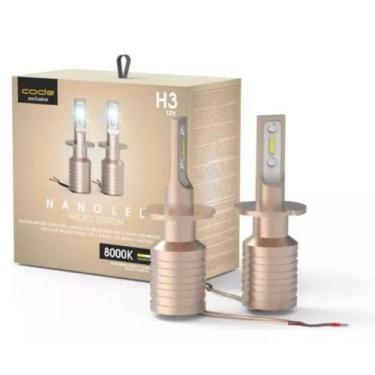 Imagem de Par Lâmpada Farol H1 H3 H7 H8 H9 H11 H16 H27 HB4 9006 Led Nano Micro 8