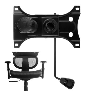 Imagem de YAYODS Peças de reposição para cadeira de escritório, peças de reposição para mecanismo de controle de inclinação giratória para cadeira de escritório de 226 kg, furos de montagem de 16 x 26 cm, base