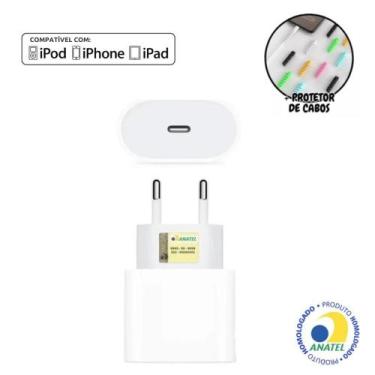 Imagem de Carregador Compativel Para iPhone 16 15 14 13 12 11 X Mini Plus Pró Ma