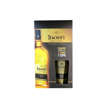 Imagem de Whisky Teacher's Highland Cream Escocês 1 Litro + 1 Copo