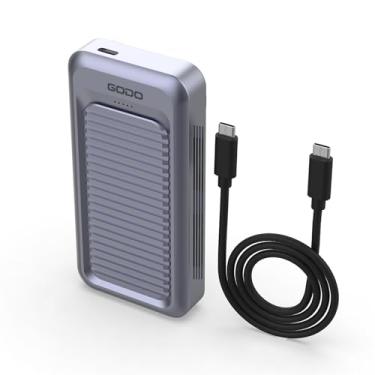 Imagem de GODO Gabinete SSD M.2 NVMe de 40 Gbps, gabinete de disco rígido de alumínio tipo C 4 TB USB4.0, instalação sem ferramentas, suporta SSD tamanho 2230/2242/2260/2280, compatível com Thunderbolt 4/3/USB4