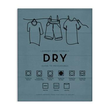 Imagem de Stupell Industries Design de arte de parede em tela com lembretes a seco para lavanderia por Lettered and Lined, 40 x 50 cm