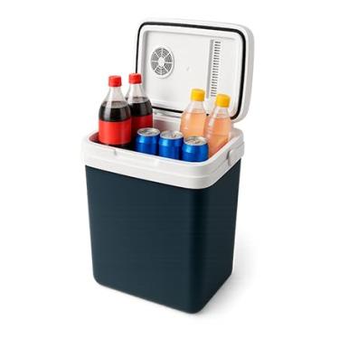 Imagem de Geladeira Portátil 12V / 24V Para Carro Bivolt 21L Frio e Quente Mini Refrigerador Veicular Automotivo Cooler Resfria e Aquece