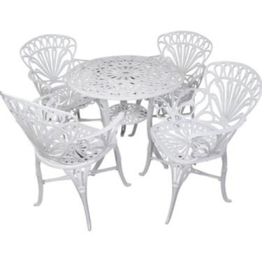 Imagem de Jogo de Mesa Primavera com 4 Cadeiras Aluminio Fundido para Área Exter
