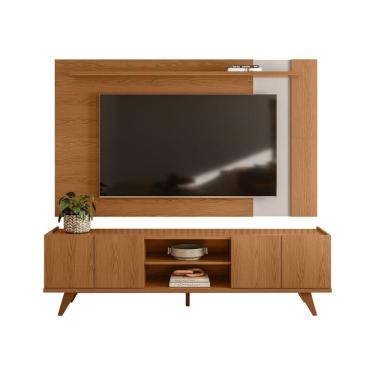 Imagem de Painel para Tv Leme com Rack Brazos - Extensivo, 4 Portas - Colibri Móveis