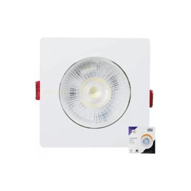 Imagem de Spot dicroica led smd 7w quadrado sanca gesso embutir bivolt - RY