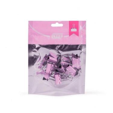 Imagem de Prendedor de Papel Mola 19mm 12 Unidades Lyke Pastel Rosa