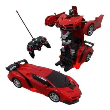Imagem de Carrinho de Controle Remoto Transforma em Robô Transformers Lamborguin