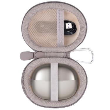 Imagem de Aenllosi Capa rígida para fones de ouvido SHOKZ OpenDots ONE, capa protetora compatível com fones de ouvido Shokz Opendots One, cinza (apenas capa)