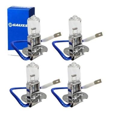 Imagem de Kit 4 Lâmpadas H3 12V 55W Aprovado Inmetro - Gauss