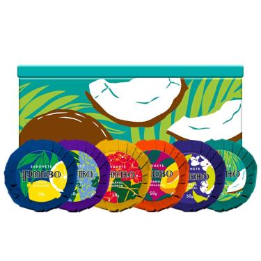Imagem de Kit Phebo Origens Lata Mix de Sabonetes em Barra Arte Coco da Bahia 6 Unidades