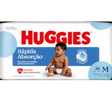 Imagem de Huggies – Fralda Descartável Tripla Proteção Tamanho M 36 Unidades