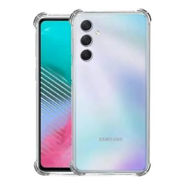 Imagem de [GL CASES] Capa Samsung Galaxy M34 Slim Clear Anti Impacto Reforçada Silicone Transparente Case Flexível Capinha Samsung Galaxy M34 Anti Choque Encaixe Preciso Com Proteção Para Câmera e Tela